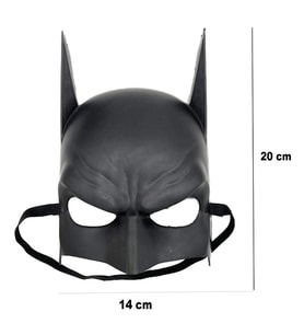 Siyah Renk Çocuk Boy Arkadan Lastikli Maske A Kalite 20x14 cm