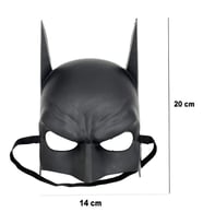 Siyah Renk Çocuk Boy Arkadan Lastikli Maske A Kalite 20x14 cm