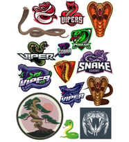Yılan Cobra Sticker-3 15 Parça Telefon, Tablet, Defter, Laptop Sticker