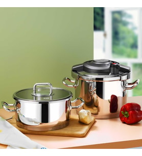 Aryıldız Touch & Cook Kanka Düdüklü Tencere Seti 6 + 4 Litre Ar258255 