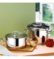 Aryıldız Touch & Cook Kanka Düdüklü Tencere Seti 6 + 4 Litre Ar258255 