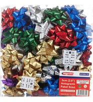 Bigpoint 6 Karışık Renk 100'Lü 5Cm (2.0") Hologramlı Paket Süsü Bp 896
