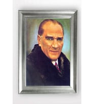 Gümüş Çerçeveli Atatürk Tablo cv922