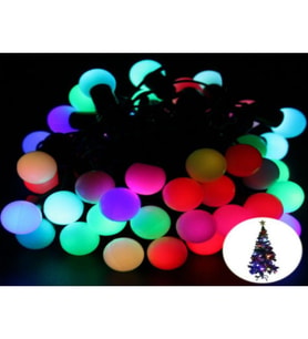 River World Siyah Kablolu Sarı Işıklı ve Fişli 28 Mini Top Led 5 Metre