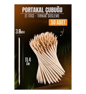 TransForMacion Nano Portakal Çubuğu Tırnak Temizleyici Et İtici  50 Adet Absolute Professional 721098
