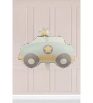 Retro Polis Arabası Folyo Balon