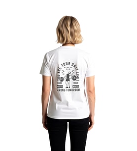 Kadın Motivasyon Baskılı Retro Tişört Antrenman Spor Günlük Rahat Kesim Dijital Baskı Modern Şık
