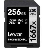 Lexar Professional 1667X Sd Kart 256 Gb, Sdxc Uhs-Ii Bellek Kartı, 250 Mb/S'Ye Kadar Okuma, 120 Mb/S (Çok Renkli)