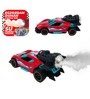 Spray Fonksiyonlu Pilli Metal Çek Bırak Araba Sesli Işıklı Kırmızı