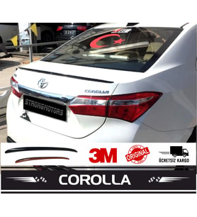 Spoiler Toyota Corolla Bagaj Üzeri Çıta - Spoiler Pianoblack 120