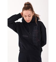 Maraton Comfort Kadın Kapüşonlu Lacivert- Sweatshirt