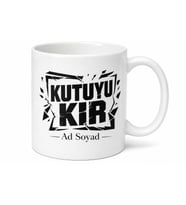Kutuyu Kır Yazılı Baskılı Kupa Bardak Motivasyon Hediye