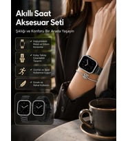 Günlük Kullanıma Uygun Akıllı Saat Aksesuar Paketi Yeni Nesil