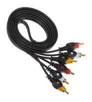 PowerMaster PM-11047 3 RCA TOS 3 Metre Kablo Video Audio Stereo Ses