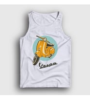 Presmono Unisex Beyaz Vintage Vespa Motorsiklet Scooter Atlet 444857tt