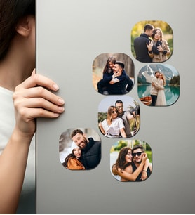 Kişiye Özel Ahşap Fotoğraflı UV Baskılı Magnet