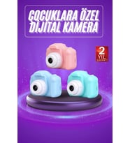 Dijital Fotoğraf Makinesi Çocuk Mini 1080p Hd Kaliteli Renkli