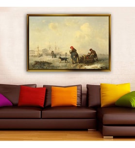 Altın Çerçeveli dekoratif tablo l1307 (Gold)