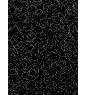 ABK PLASTİK Abk Kıvırcık Siyah Paspas 100  cm Kaymaz Yolluk Kaydırmaz Halı 12m