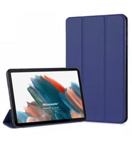 Microsonic Samsung Galaxy Tab A8 X200 Kılıf Slim Translucent Back Smart Cover Lacivert