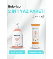 Baby Icon 2 in 1 İkili Yaz Seti Bebek Losyonu & Bebek Güneş Kremi