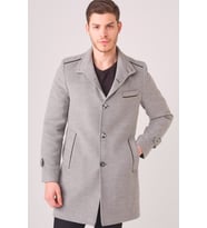 PLT8391 DEWBERRY ERKEK PALTO-GRİ