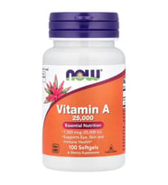 Vitamin A – 7,500 mcg (25,000 IU), 100 Softgels