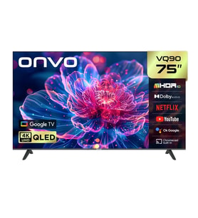 Onvo 75VQ90F3UB 75" 190 Ekran 4K Ultra HD Google Smart QLED TV