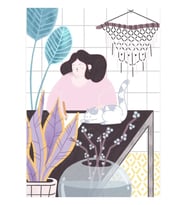 Gardenya Tablo Ahşap Poster Dekoratif