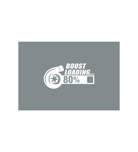 Boost Loading Oto Sticker Beyaz 20*10 Cm