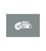 Boost Loading Oto Sticker Beyaz 20*10 Cm