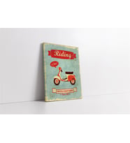 Vintage Retro Görsel Kanvas Tablo