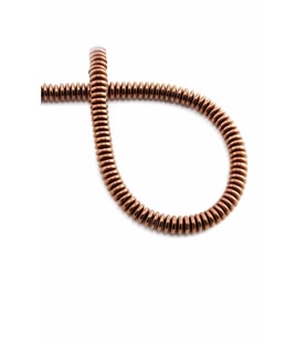 Hematit Taşı Rondela Kesim Parlak Kahverengi 6x1mm Doğal Taş Dizi
