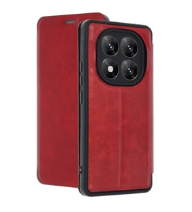 Xiaomi Redmi Note 14 Pro 5g Kılıf Flip Cover - Kırmızı