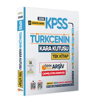 2025 KPSS Kara Kutu Türkçe TEK KİTAP ÖSYM Çıkmış Soru ARŞİVİ Bankası Konu Özetli Video/PDF Çözümlü