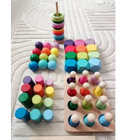 Moccotoys Montessori Eşleştirme Seti 12 Renk