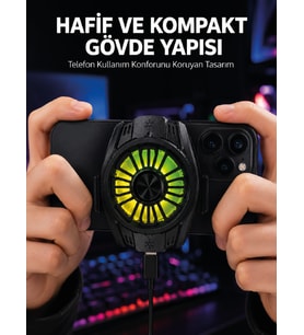 Telefon ve Tablet Uyumlu Manyetik Mobil Soğutucu Fan