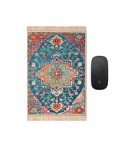 Bursa İpek Yeşil Dekoratif Küçük Halı Mousepad