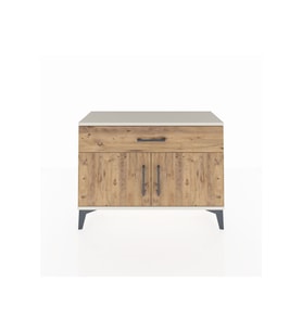 Arges Şifonyer Tek Raflı Tek Çekmeceli 2 Kapaklı 88x30x64 Aytaşı-Çam