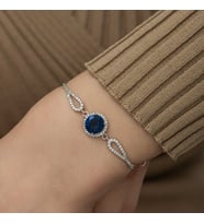 Gümüş Safir Bileklik