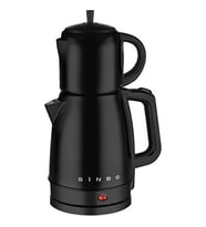Sinbo 5832 Carbon SİYAH Elektrikli Çelik Çay Makinesi 2200 W 1,7+0,7 lt Çaycı 