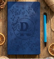Kişiye Özel R Harfli İsimli Defter Doğum Günü Hediyesi (Mavi)