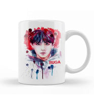 Bts Suga Red & Blue Kupa Bardak Porselen