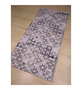 GABARDİN HALI MABEL 0344 GRİ MAVİ MODERN HALI 98X200 CM