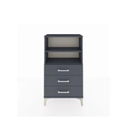 Arges Komodin 2 Raflı 3 Çekmeceli 60x30x106 Antrasit-Antrasit