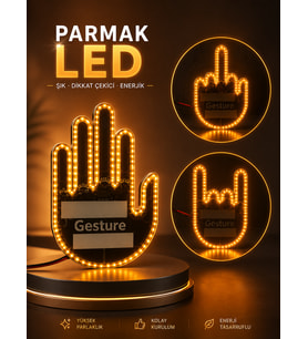 PARMAK LED AMBER RENKLİ IŞIK
