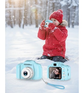 Mavi Mini Hd Video Kamera Fotoğraf Çekimli Genişletilebilir Hafızalı Şarjlı Model