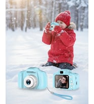 Mavi Mini Hd Video Kamera Fotoğraf Çekimli Genişletilebilir Hafızalı Şarjlı Model