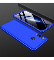 Huawei P30 Lite Uyumlu Kılıf Zore Ays Kapak (Siyah-Mavi)