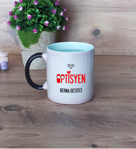 Optisyen Kupa Bardak Sihirli Fotoğraflı Tıp Bayramı Hediyesi Optisyenler Günü Hediyesi